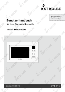 Manual KKT Kolbe MW20800G Microwave