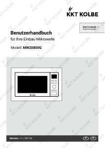 Handleiding KKT Kolbe MW20800G Magnetron