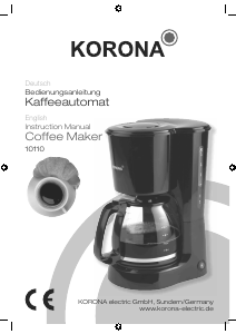 Manual Korona 10110 Coffee Machine