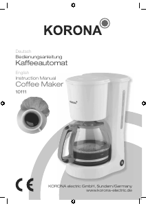 Manual Korona 10111 Coffee Machine