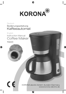 Manual Korona 10223 Coffee Machine