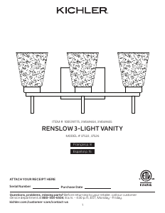 Manual Kichler 37522 Renslow Lamp