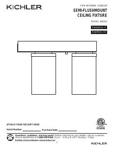Manual de uso Kichler 38200 Barrington Lámpara