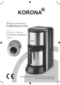 Manual Korona 10291 Coffee Machine