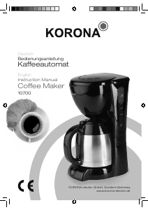 Manual Korona 10700 Coffee Machine