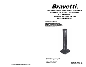 Manual de uso Bravetti WBR100B Sacacorchos