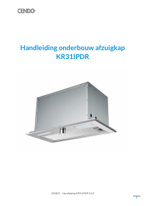 Handleiding CENDO KR31IPDR Afzuigkap