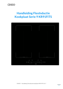 Handleiding CENDO KR91FITS Kookplaat