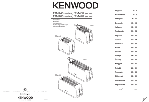 Manual de uso Kenwood TTM470 Scene Tostador