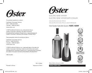 Manual de uso Oster 4207 Sacacorchos