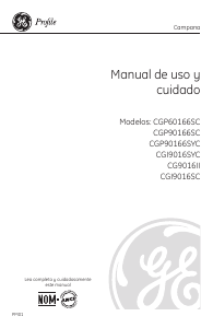 Manual de uso GE CG9016II Campana extractora