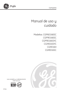 Manual de uso GE CGP60166SC Campana extractora