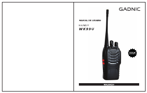 Manual de uso Gadnic WALKIE20 Walkie talkie