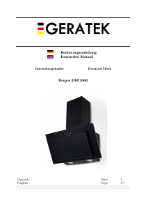 Bedienungsanleitung Geratek Burgos DH1206B Dunstabzugshaube