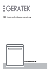 Bedienungsanleitung Geratek Bregenz GS4061W Geschirrspüler