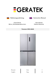 Manual Geratek Tromso FBS4010S Fridge-Freezer