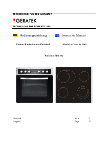 Manual Geratek Palermo EH8102 Range