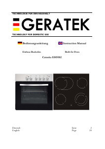 Manual Geratek Catania EH5102 Range