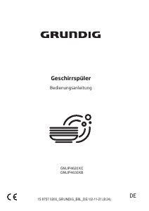 Bedienungsanleitung Grundig GNUP4620XC Geschirrspüler