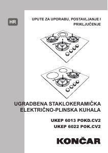 Priručnik Končar UKEP 6022 POK.CV2 Ploča za kuhanje