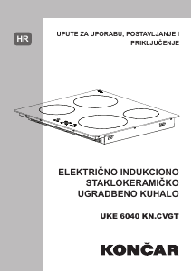 Priručnik Končar UKE 6040 KN.CVGT Ploča za kuhanje