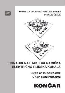 Priručnik Končar UKEP 6013 POKD.CV2 Ploča za kuhanje