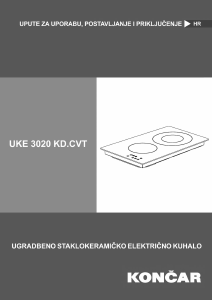 Priručnik Končar UKE 3020 KD.CVT Ploča za kuhanje