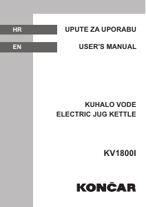 Manual Končar KV1800I Kettle