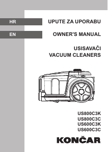 Priručnik Končar US800C3K Usisavač