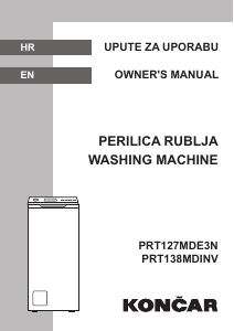 Manual Končar PRT127MDE3N Washing Machine