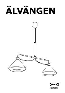 Manual IKEA ALVANGEN (Double ceiling) Lampă