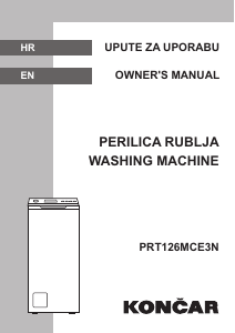 Manual Končar PRT126MCE3N Washing Machine