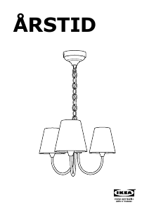 사용 설명서 이케아 ARSTID (Ceiling) 램프