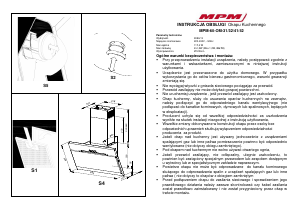 Instrukcja MPM MPM-60-OM-32 Okap kuchenny