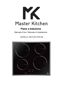 Handleiding Master Kitchen MKHI 604 FRXS BK Kookplaat