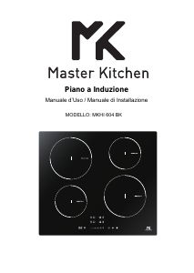 Manuale Master Kitchen MKHI 64 BK Piano cottura