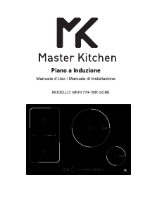 Manuale Master Kitchen MKHI 774 1BR BK Piano cottura