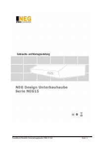 Bedienungsanleitung NEG NEG15 Dunstabzugshaube