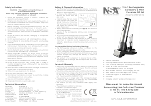 Manual NSA W-RCWS1-SS Corkscrew