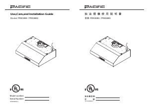 Manual Pacific PR-836BS Cooker Hood