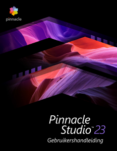 Handleiding Pinnacle Studio 23