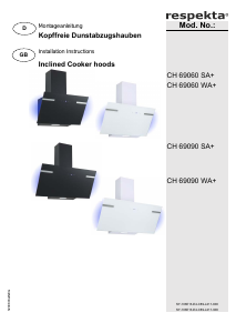 Manual Respekta CH69090SA+ Cooker Hood