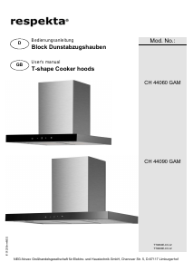 Manual Respekta CH44090GAM Cooker Hood