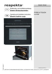 Manual Respekta PYRO 9 TOUCH Oven