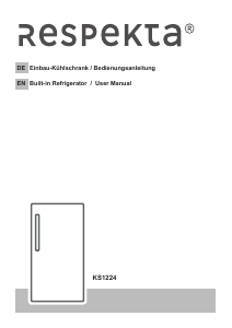 Handleiding Respekta KS1224 Koelkast