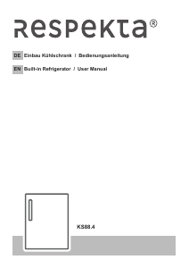 Manual Respekta KS88.4 Refrigerator
