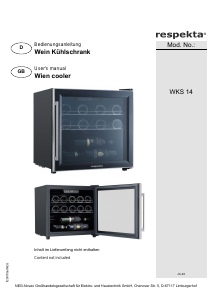 Bedienungsanleitung Respekta WKS14 Weinklimaschrank