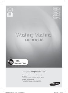 Manual Samsung WA13F7S9MWA/TC Washing Machine