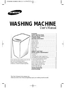 Manual Samsung WA1350S Washing Machine