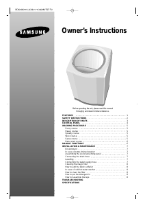 Manual Samsung WA7534A1 Washing Machine